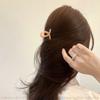 Europeo y Americano Nuevo Tamaño Pequeño Más Clip de Palabra Pinza para el Cabello Espesado Hebilla de Mariposa Parte Trasera Clip de Agarre Versátil Elegante Accesorios para el Cabello Clip de Tiburón