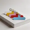 Clip para Lanyard de Teléfono Parche Adhesivo Transparente Almohadilla de Fijación Adhesivo Trasero de Tarjeta Pieza Conectora con Dibujo Animado