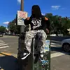 Outono Novo Moletom com Capuz Streetwear de Caimento Solto Manga Longa Estilo Americano Unissex Simples Y2K Pulôver Atacado