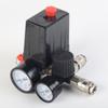 Conjunto de presostato tres en uno 220V válvula reguladora de presión de cuatro vías 90-120psi válvula reductora de presión accesorios para compresor de aire