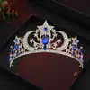 Tocados de Corona de Novia Transfronterizos Estilo Europeo y Americano Barroco Lujoso y Grande Corona de Aleación Accesorios para Vestido de Fiesta de Princesa