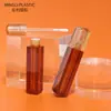 Tubo Quadrado Transparente de PETG de 4ml Tubo para Brilho Labial Tubo Vazio de High-End para Gloss Labial Tubo para Óleo Labial Material de Embalagem Cosmética