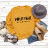 Estação independente transfronteiriça MÃE DE VOLEIBOL VOLEIBOL carta top casual solto manga longa suéter plus size atacado