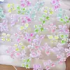 Nuevos accesorios para decoración de uñas serie flor degradada de color sólido, versátil funda para teléfono flor de cristal degradada transparente como el hielo, accesorios de resina