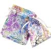 Bolsa de hilo de regalo bronceado coral colorido/Bolsita para embalaje navideño de Amazon/Bolsillo de organza con cordón