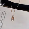 Collar Oval Geométrico, Estilo Nuevo, Lujo Ligero, Estilo Minimalista de Gama Alta, Cadena Exquisita y Elegante para la Clavícula, Collar de Moda y Versátil