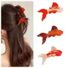 Material Acrílico Peixe Koi Fofo Presilha Desenho Animado Peixe Pequeno Presilha de Rabo de Cavalo Elegante Parte de Trás da Cabeça Cabelo Presilha Tubarão Acessório de Cabelo