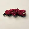 Presilha Banana Plissada de Bolinhas Retro Simples Versátil com Toque de Luxo para Rabo de Cavalo, Adiciona Volume na Parte de Trás da Cabeça, Presilha de Cabelo Horizontal Acessório de Cabelo
