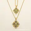 Buccellati Versión Alta Mediana Trébol de Cuatro Hojas Doble Cara Usable V Oro Lujo Accesible Collar Cadena para Clavícula de Mujer Venta Directa de Fábrica