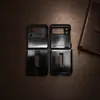 Adecuado para Huawei P50 Pocket Teléfono Plegable Soporte Metálico Funda para Teléfono Cubierta de Cuero Tableta