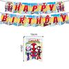 Tema Araña Comercio Exterior Spiderman Decoración de Fiesta de Cumpleaños Traje de Diseño Vaso de Papel Mantel Pancarta Plato