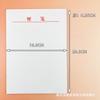 Libreta sencilla abierta cargada papel blanco tinta opaca super blanco papel para notas tamaño grande y mediano pequeño borrador papel estándar mayoreo