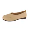 Mocassins Femininos de Solado Plano e Macio Estilo Coreano Lançamento 2026 Primavera e Outono Novos Slip-On Sapatos de Vovó Bico Baixo Sapatos Preguiçosos