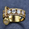 Joyería Popular Más Vendida de Amazon, Anillo de Circonita de Moda y Creativo para Mujer, No se Desvanece, de Nicho, Wholesale de Alta Gama