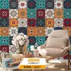 Pegatinas Retro Bohemias Autoadhesivas Impermeables y a Prueba de Moho Pegatinas de Pared Decoración de Renovación de Paredes de Dormitorio Papel Tapiz Ecológico