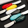 Mango de cerámica transfronterizo acero inoxidable 304 cuchillo para crema cuchillo para mantequilla vajilla pan mermelada espátula mantequilla queso