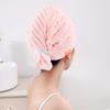 Gorro de Secado de Pelo Rayado Oversize para Mujer, Felpa de Coral, Secado Rápido, Gorro de Ducha para Mujer, Turbante para la Cabeza, Toalla para Secar el Pelo, Súper Absorbente