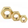 Tuerca de cobre tuerca de latón H59 tapa de tornillo hexagonal de cobre M2M3M4M6M8M10M12 fábrica de wenzhou al por mayor