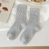 Calcetines de terciopelo cálidos para mujer, calcetines gruesos para dormir con forro polar, calcetines de suelo para otoño e invierno, calcetines de dormir de invierno para adultos, calcetines Moon