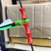 Dele pedra arco e flecha silicone protetor de dedo arco recurvo arco arco e flecha engrenagem de proteção arco corda posicionamento borracha rolo de amortecimento