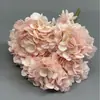 Exportação do Fabricante 320 Peças Buquê de 5 Cabeças de Hortênsia Flores Artificiais Flores Brancas para Corredor de Casamento Bola de Flores para Parede Decoração Flores Artificiais