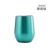 Fábrica de origen Vaso de cáscara de huevo de Amazon acero inoxidable 304 copa termo de pintura arcoíris para vino tinto copa de huevo con vientre en U