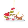 Série de Novos Produtos Transfronteiriços: Enfeites de Carro do Grinch, Decorações de Feriado para Árvore de Natal, Presentes de Festa