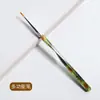 Em estoque Cristal Acrílico Transparente Pulseira Caneta para Manicure terno Vignetting Pintado Terapia de Luz Puxar Linha Manicure Pincel Especial