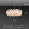 Lustre de sala de estar estilo francês com flores de vidro, modelo novo de espectro total de alta qualidade para sala de jantar, quarto e escritório