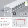Lámpara lineal LED ranura de aluminio lámpara lineal lineal lámpara lineal empotrada perfil U de aleación de aluminio lámpara lineal de montaje abierto con ranura para tarjeta de aluminio