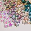 Gradiente céu estrelado mágica cor vidro perfurado estrela de cinco pontas contas pulseira brincos pingente feminino acessórios de joias materiais