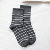Meias femininas clássicas listradas meias mid-calf japonês outono e inverno Novo estilo preppy moda moda moda meias atacado