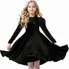 Vestido Casual de Manga Larga con Volantes para Niña 2026 Primavera y Otoño Vestido de Princesa Atuendo para Fiesta Navideña y Actuación Transfronterizo