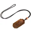 Bodhisattva Ajedrez Madera Diamante Mortero Marca Colgante Collar Tallado en Madera Colgante Collar Adornos Colgantes Artesanía Pequeños Regalos
