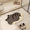 Alfombra Irregular de Imitación Cachemira de Cuidado Fácil Bañera Baño Lavabo Alfombrilla Antideslizante para Pies Alfombrilla de Noche para Dormitorio