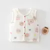 Chaleco de Algodón de 120g para Bebés Otoño e Invierno, Ropa Exterior para Recién Nacidos, Chaleco Cálido Clase A para Bebés Primavera y Otoño