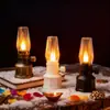 Lâmpada a Querosene Retrô Velas Digitais de Plástico Lâmpada de Vento Lâmpada de Atmosfera LED Luz Noturna Enfeites Decorativos
