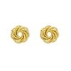 Aretes Simples Transfronterizos Europeos y Americanos, Aretes de Metal a la Moda, Líneas Geométricas, Aretes Torcidos, Joyería al por Mayor Exquisita