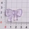 Laço de gravata transparente resina DIY peças de acessório para capas de celular, decorações de sapatos, fivelas de sapato, patches, presilhas de cabelo e materiais para acessórios de cabelo