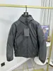 Alternativa serie N para exteriores~Nueva tecnología tres a prueba de otoño e invierno, chaqueta de algodón simple, ligera, cálida, con capucha para hombre