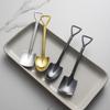 Pala Cuchara de Metal para Comer Sandía, Cuchara para Helado de Acero Inoxidable 304, Cuchara de Mesa, Cuchara para Postre, Cuchara para Helado