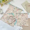 67177 Bolsa con cordón floral de colores Bolsa de almacenamiento de tela ligera para viajes Ropa interior, cosméticos y artículos varios