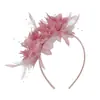 Tiara de Pena Flor Carnaval Transfronteiriço Festa Festa Performance Acessórios de Cabelo de Pena Tiara Retrô Acessórios de Cabelo Nupcial