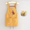 Delantal impermeable estilo coreano para comer, trabajo, floristería, repostería, cocina, uso doméstico, delantal elegante para mujer