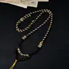 Corda para Colar Trançada Artesanal de Xizang Cordão com Pingente Multicolorido Venda Quente Cordão Vintage com Borla Cordão para Pendurar Joias Populares