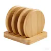 Tapetes para Xícaras de Chá de Bambu e Madeira no Atacado em Estoque, Presentes de Louças Estilo Chinês, Tapetes de Isolamento Térmico, Tapetes para Xícaras de Mesa de Jantar e Mesa de Café, Bandejas de Chá Kung Fu