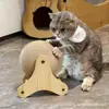Companheiro DivertidoMoinho de Vento Personalizado Sisal Resistente ao Desgaste Bola Arranhador para Gatos Rolo Vertical Novo Brinquedo para Pets para Gatos