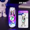 Juguete de giroscopio luminoso para aliviar el estrés, encendedor a prueba de viento con llama roja, cuerpo transparente, luces LED frías, se puede enviar como regalo