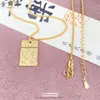 Loja de Ouro Mesmo Estilo Ouro Areia CNC Nuvem Gelo Gelo Quebrado Paz Pingente Colar Pingente Sólido Versátil Moda