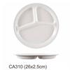 Plato Blanco de Melamina Dividido para Comida Rápida para Uso Comercial en Cafeterías Escolares y Restaurantes, Plato de Plástico Resistente a la Rotura con Múltiples Compartimentos Vajilla